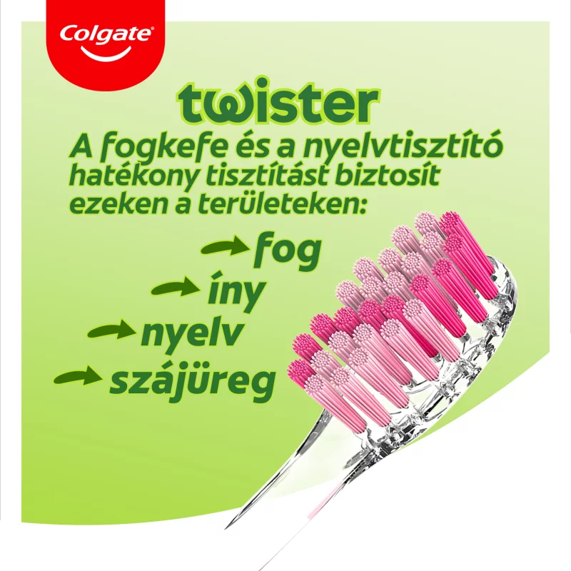 Colgate Twister közepes fogkefe 2 db