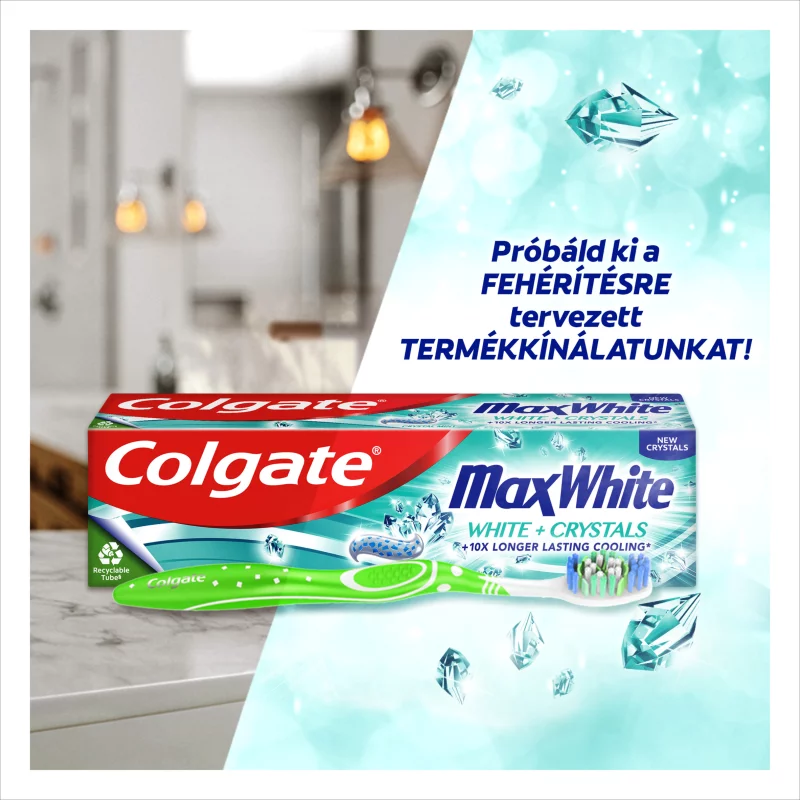 Colgate Max White közepes fogkefe 2 db