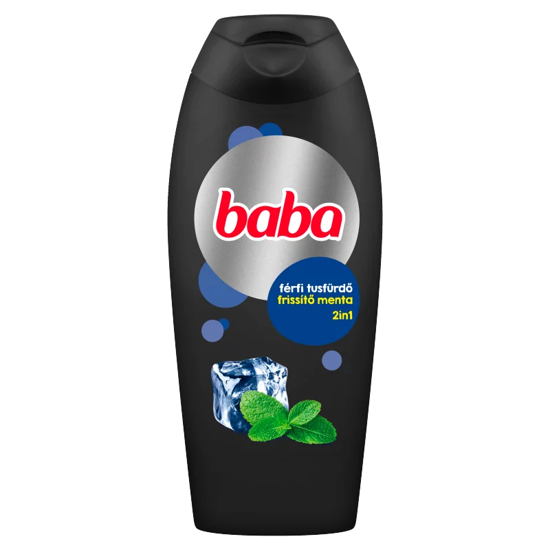 Baba 2in1 frissítő menta férfi tusfürdő 400 ml