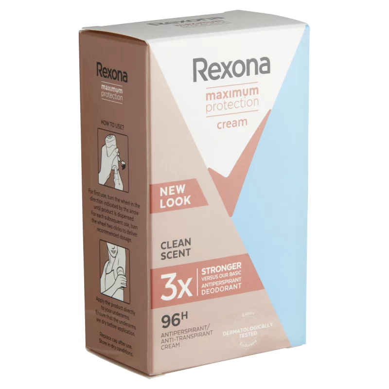 Rexona Maximum Protection Clean Scent női izzadásgátló krém 45 ml