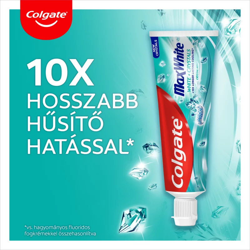 Colgate Max White White Crystals fogfehérítő fogkrém 75 ml