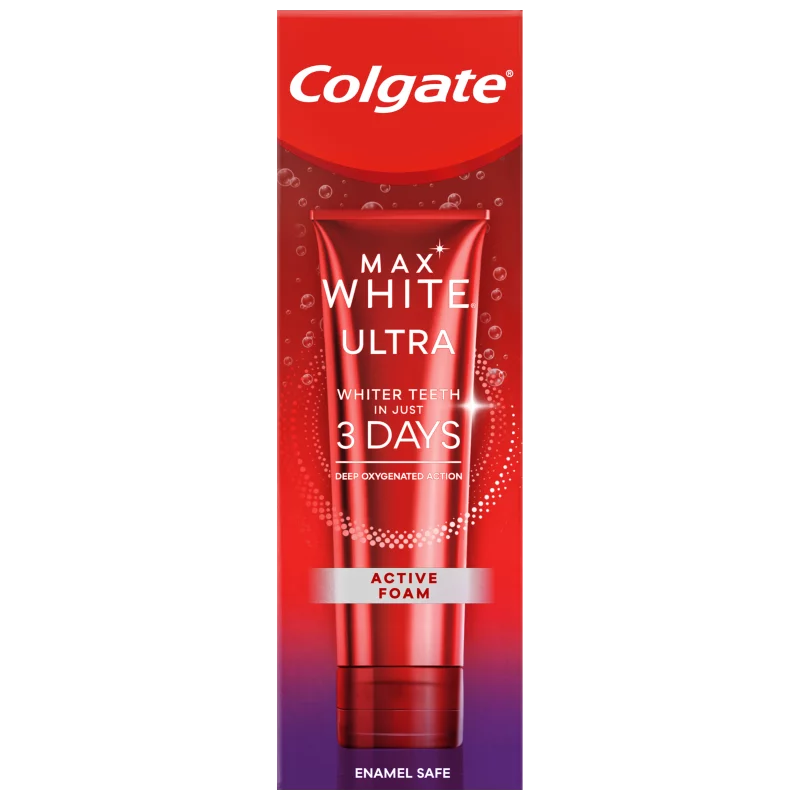 Colgate Max White Ultra Active Foam fogfehérítő fogkrém 50 ml