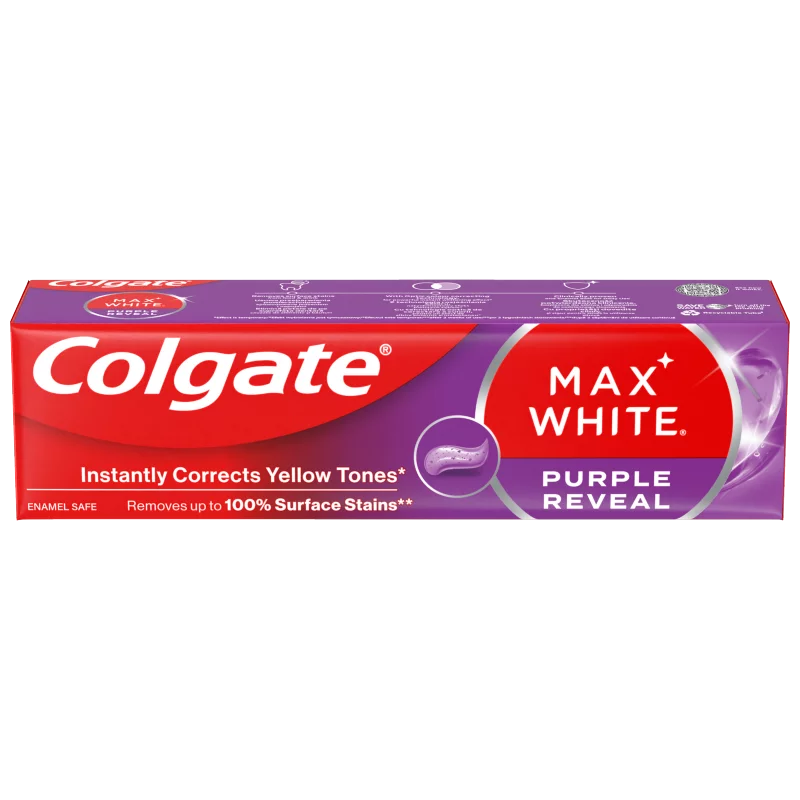 Colgate Max White Purple Reveal fogfehérítő fogkrém 75 ml