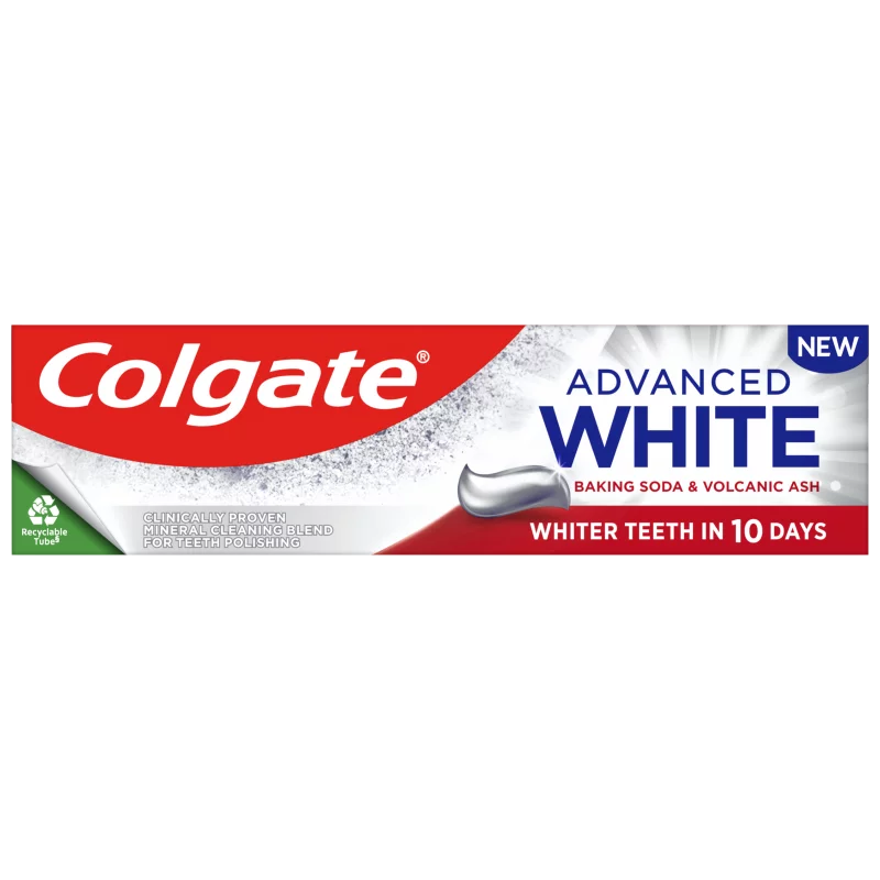 Colgate Advanced White fogkrém szódabikarbónával és vulkáni hamuval 75 ml