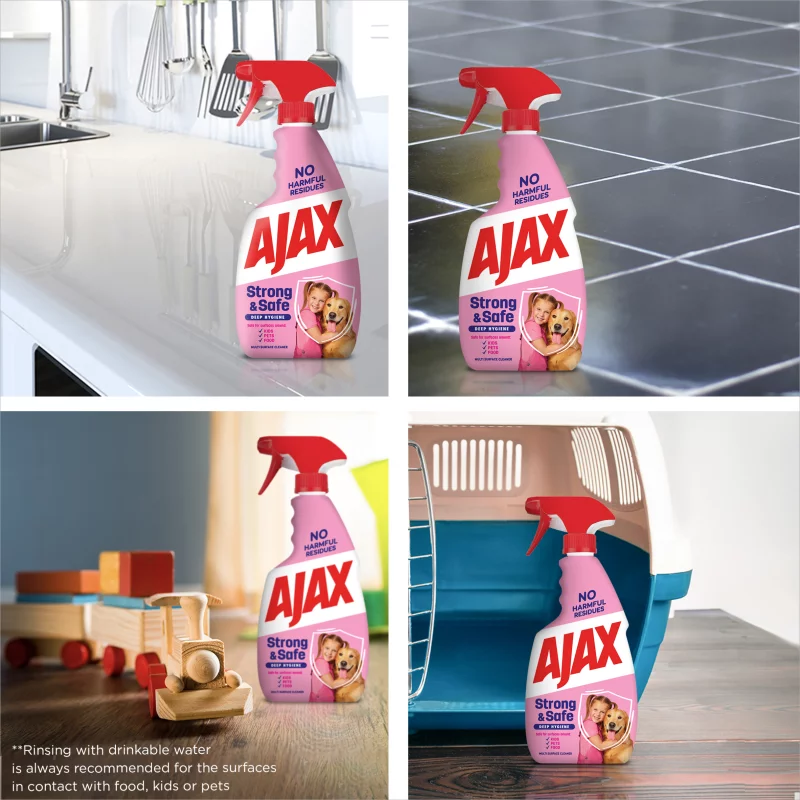 Ajax Strong & Safe többcélú tisztító spray 500 ml
