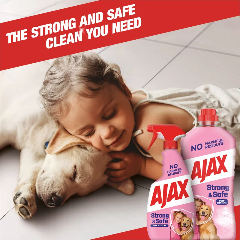 Ajax Strong & Safe többcélú tisztítószer 1000 ml