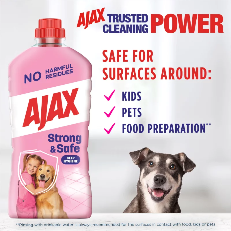Ajax Strong & Safe többcélú tisztítószer 1000 ml
