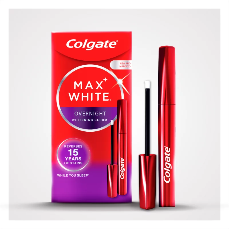 Colgate Max White Éjszakai Fogfehérítő Szérum Ecsettel 2,5 ml