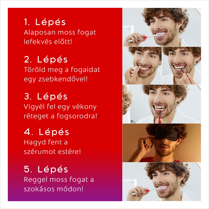 Colgate Max White Éjszakai Fogfehérítő Szérum Ecsettel 2,5 ml