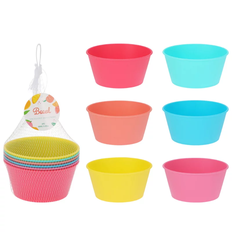 ColorMix – Színes tál szett (6 db, 400 ml)