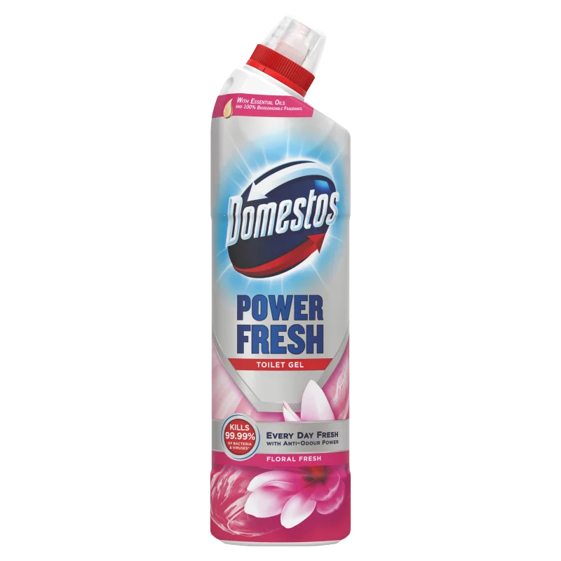 Domestos Power Fresh Floral Fresh WC tisztító gél 700 ml