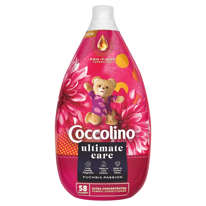 Coccolino Ultimate Care Fuchsia Passion ultrakoncentrált öblítő 58 mosás 870 ml 