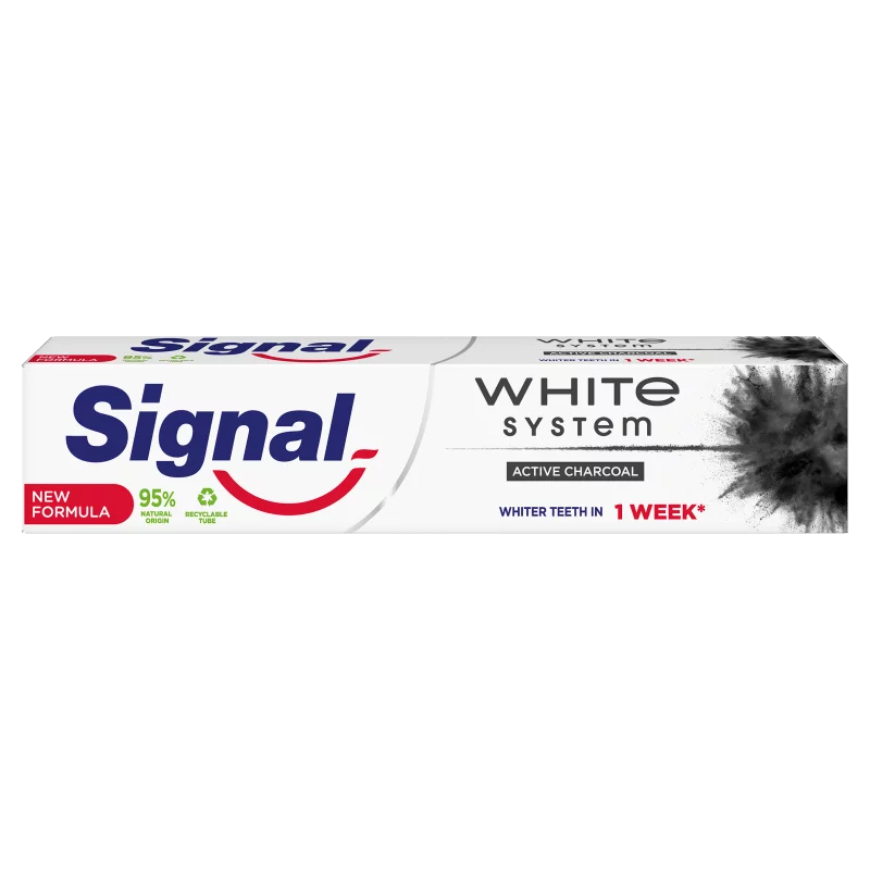 Signal White System Charcoal fogkrém 75 ml