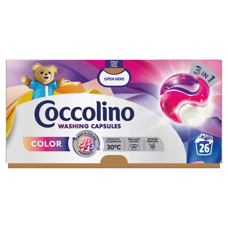 Coccolino Color 3in1 mosókapszula 26 mosás 449,8 g 