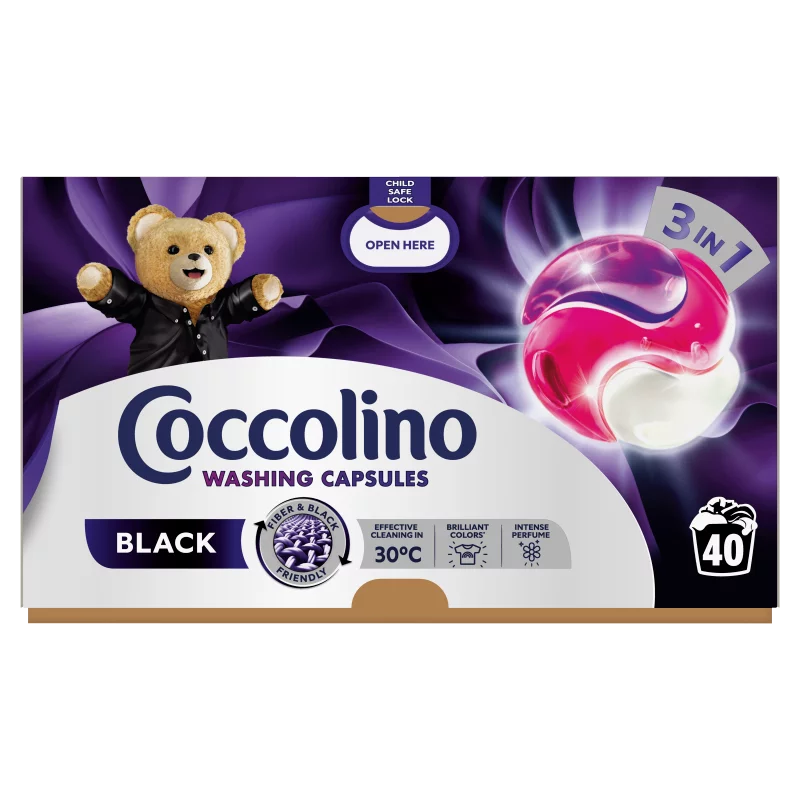 Coccolino Black 3in1 mosókapszula 40 mosás 692 g 