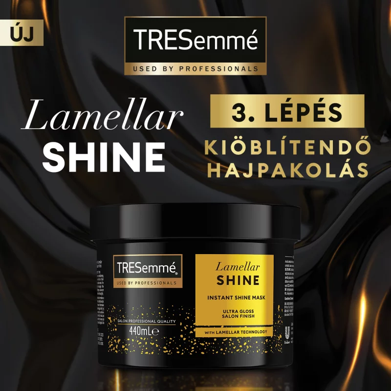 TRESemmé Lamellar Shine hajpakolás a ragyogóan fényes hajért 440 ml