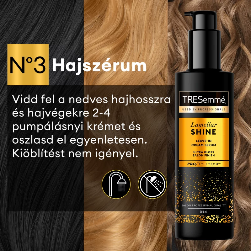 TRESemmé Lamellar Shine kiöblítés nélküli hajszérum 200 ml