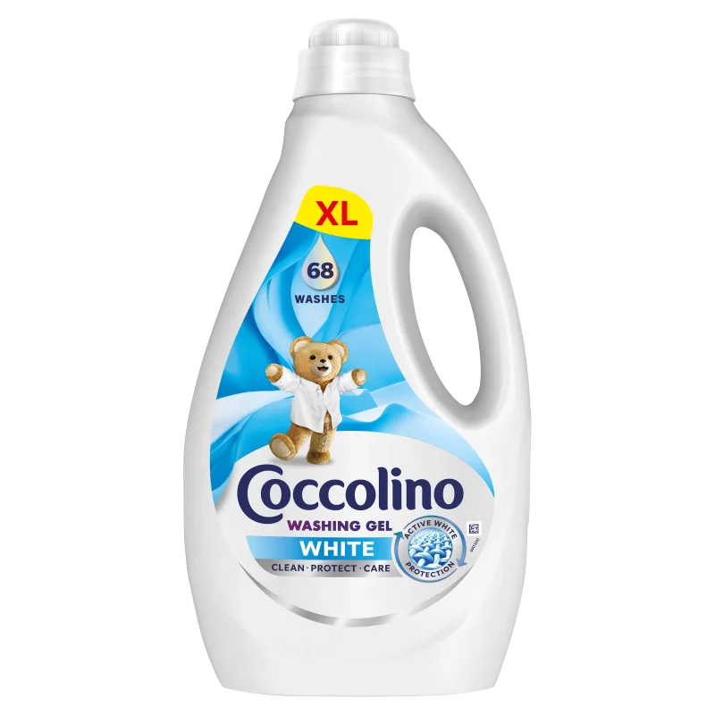 Coccolino White mosógél fehér ruhákhoz 68 mosás 2,72 l
