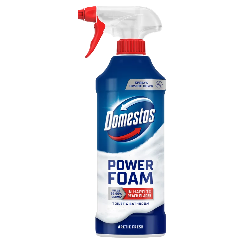 Domestos Power Foam Arctic Fresh WC és fürdőszoba tisztító hab 435 ml