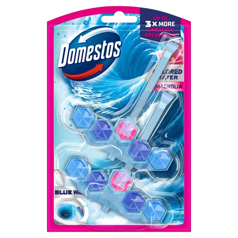 Domestos Blue Water Magnolia WC frissítő blokk 2 x 48 g
