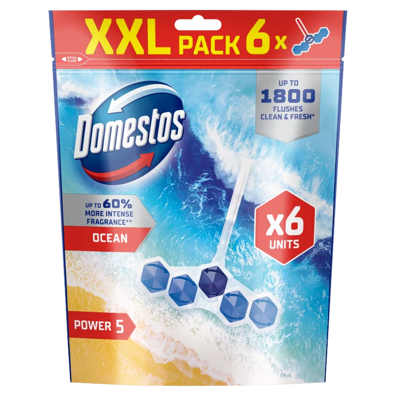 Domestos Power 5 Ocean WC frissítő blokk 6 x 50 g