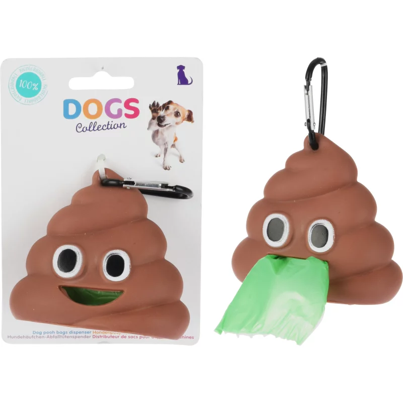 Kutyapiszok zacskó tartó - Poop Emoji
