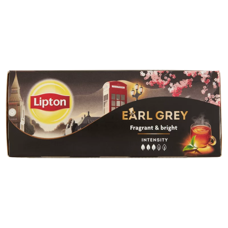 Lipton Earl Grey ízesített fekete tea 25 teafilter 37,5 g