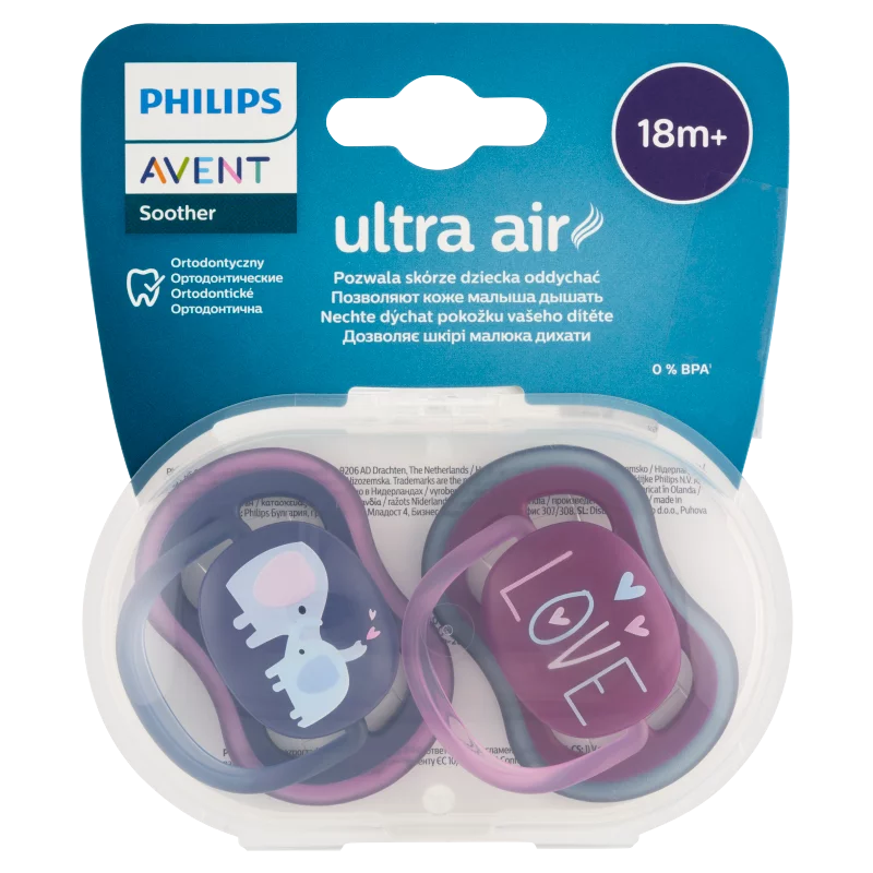Philips Avent Ultra Air játszócumi 18+ hó 2 db
