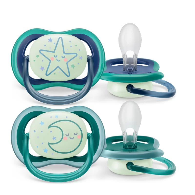 Philips Avent Ultra Air játszócumi 2db Night SCF376/13 6-18h 