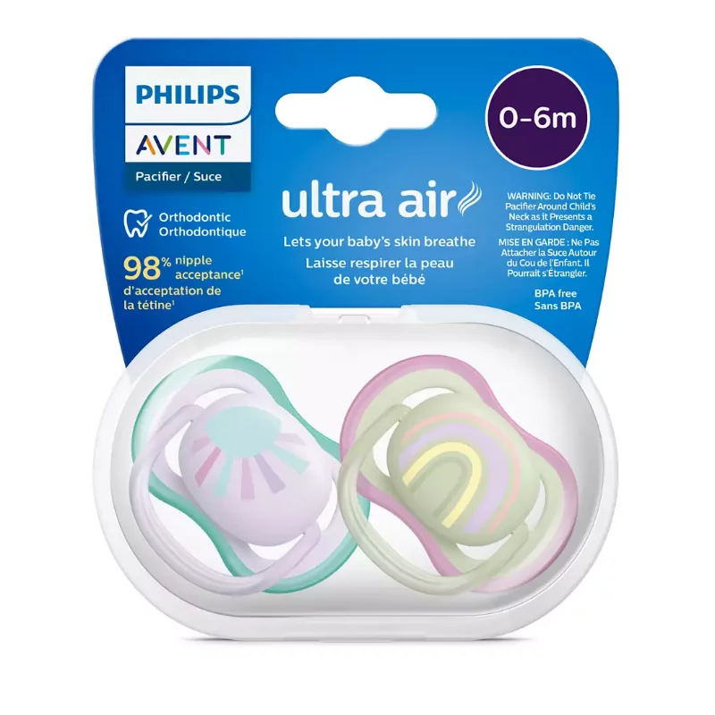 Philips Avent Ultra Air 2 db játszócumi 0-6 hó