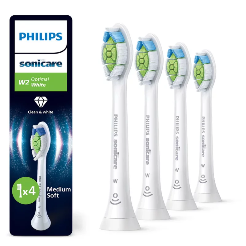 Philips Sonicare elek. fogkefe fej 4db W Optimal White HX6064/87 standard fehér