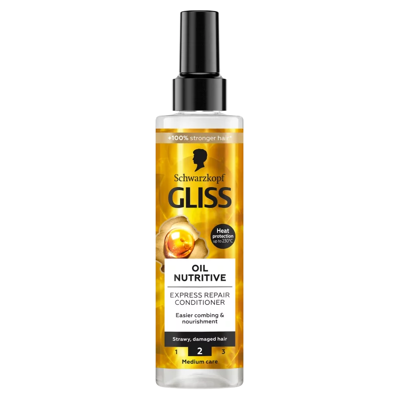 Gliss Tápláló Olaj Express Repair hajbalzsam omega 9 olajsavval + marula olajjal 200 ml