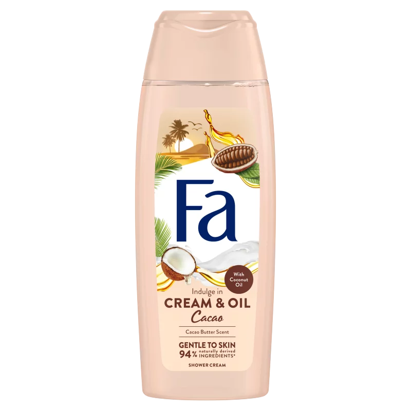 Fa krémtusfürdő Cream & Oil Kakaóvaj és kókuszolaj 250 ml