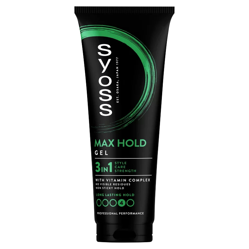 Syoss Max Hold 3in1 hajformázó zselé 250 ml