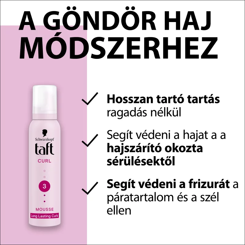 Taft Curl hajhab göndör haj formázásához 200 ml