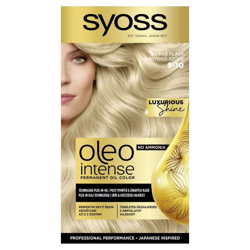 Syoss Oleo Intense tartós hajfesték 9-10 Ragyogó szőke