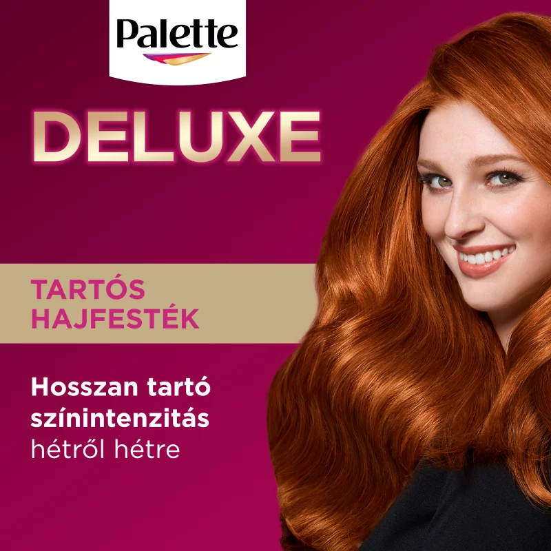 Palette Deluxe 7-77 intenzív ragyogó réz tartós hajfesték