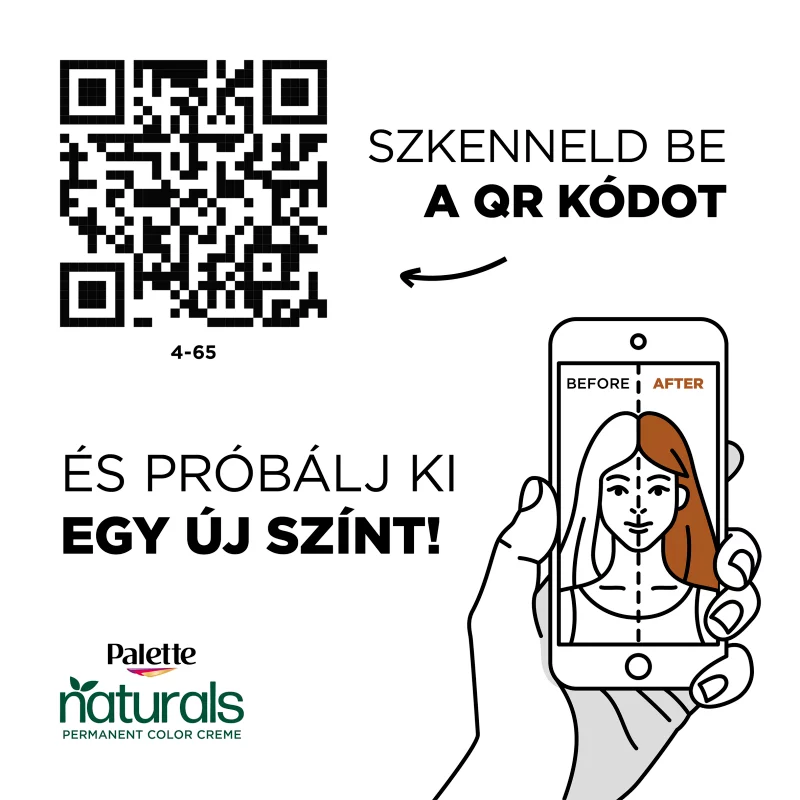 Schwarzkopf Palette Naturals tartós hajfesték 4-65 Arany csokoládébarna