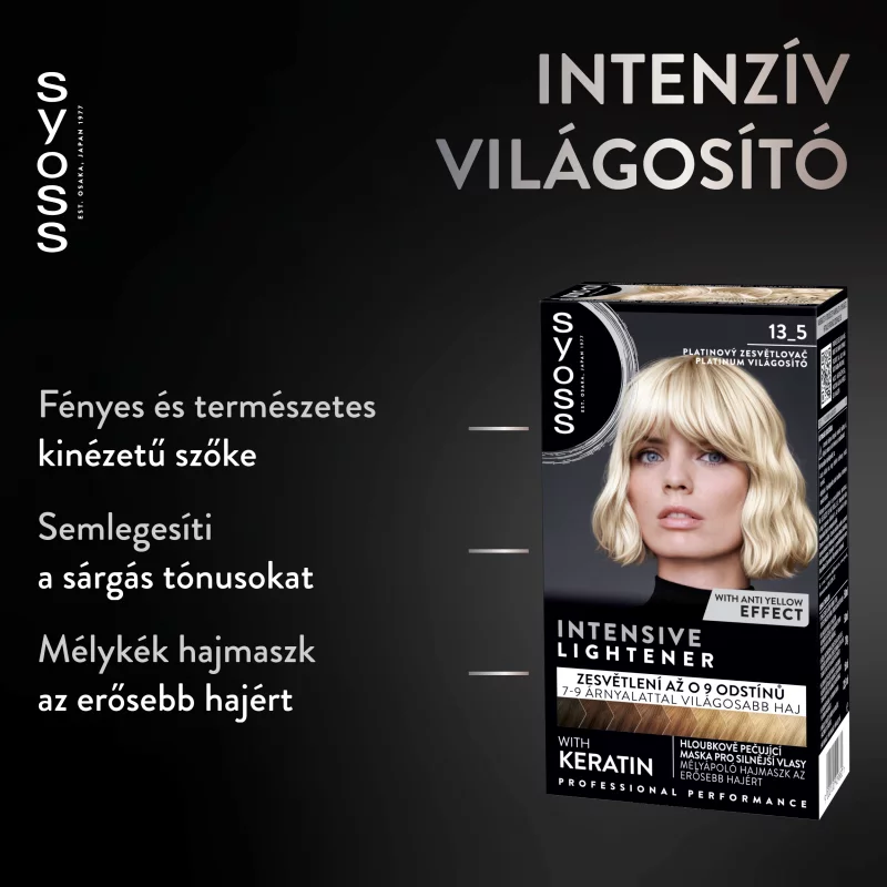 Syoss 13-5 platinum világosító mélyápoló hajmaszk