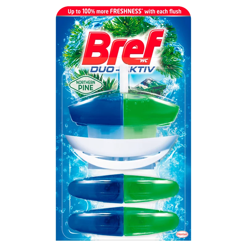 Bref Duo Aktiv Pine Original WC frissítő 3 x 50 ml
