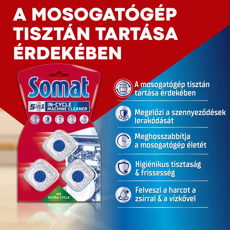 Somat Duo Power Experts mosogatógép tisztító tabletta 3 x 19 g