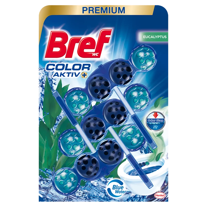 Bref Color Aktiv Eucalyptus WC frissítő 3 x 50 g