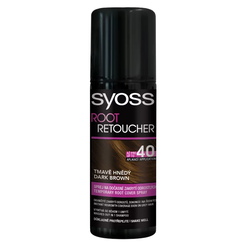 Syoss Root Retoucher lenövést elfedő hajszínező spray Sötétbarna 120 ml