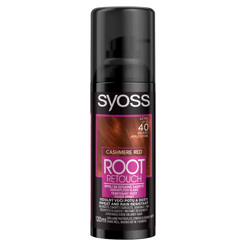 Syoss Root Retoucher Cashmere Red ideiglenes lenövés-elfedő spray 120 ml
