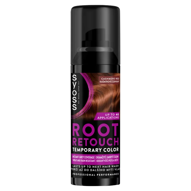 Syoss Root Retoucher ideiglenes lenövés-elfedő spray Kasmír Vörös 120 ml