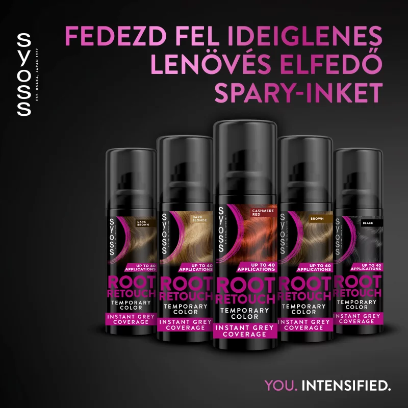 Syoss Root Retoucher ideiglenes lenövés-elfedő spray Kasmír Vörös 120 ml