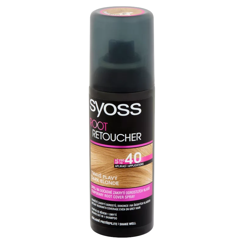 Syoss Root Retoucher lenövést elfedő hajszínező spray Sötétszőke 120 ml