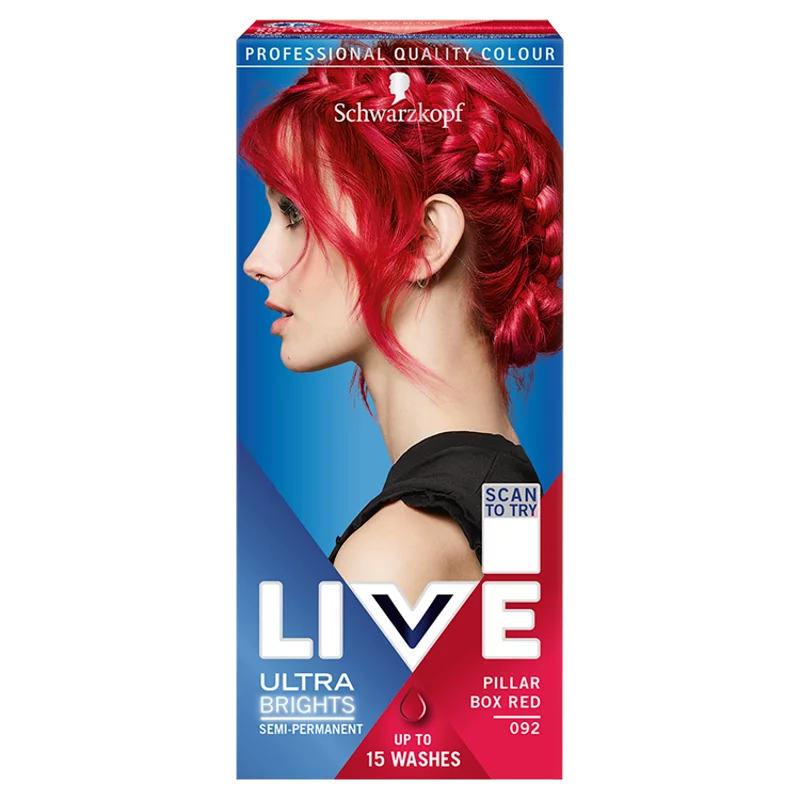 Schwarzkopf Live hajszínező 092 Lángoló vörös 