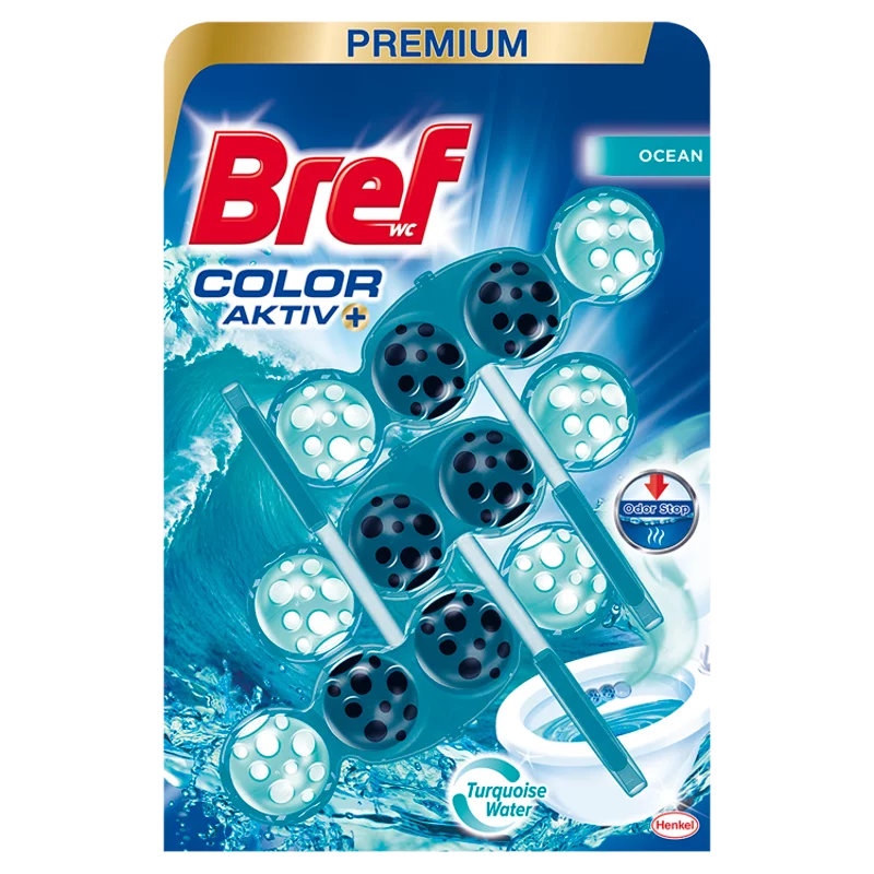 Bref Color Aktiv Ocean WC frissítő 3 x 50 g