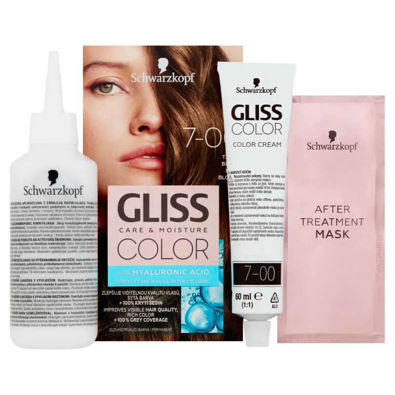 Schwarzkopf Gliss Color tartós hajfesték 7-00 Sötétszőke
